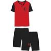 hermet pigiama uomo corto mezza manica in cotone AC MILAN art. J20 2030 (rosso, S)