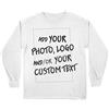 lepni.me Maglietta Bambini Manica Lunga Maglia Personalizzata, Aggiungere Il Logo Aziendale, Il Proprio Design o Foto, Fare T Shirt Regalo (12-13 Anni Bianco Multicolore)
