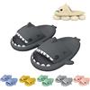 WIWIDANG Shark Swell Chanclas, Sharky Chanclas, Ciabatte Squalo Estive Open Toe Donna Uomo Pantofole da bagno Comode Sandali da Doccia Antiscivolo (Dark Gray, 40/41 EU)