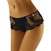 Wolbar Culotte Femminili con Ricami WB405, Nero,L