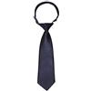 Kajeer Cravatte per ragazze ragazzi Cravatta pre-legata - Cravatte scolastiche regolabili Cravatta formale in raso per uniforme scolastica per bambini (Blu navy, Ragazzi)