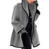 KeYIlowys Giacca da Donna in Lana con Cappuccio Allentata A Maniche Lunghe Autunno/Inverno Stile Esplosione Double-Face