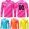 GEF1573ANTU Maglia da calcio personalizzata Bambini Ragazzi Maglia da Portiere Manica Lunga Maglietta + Pantaloncini Sportivi Tuta da Allenamento