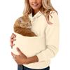 Generico Felpa Porta Gatto Cane con Tasca per Cotone Donna Peluche Cani Felpe Invernali Cappuccio E Gatti Marsupio in con Animali per E Pullover Casual Invernale Unisex Casa All'aperto