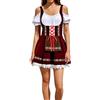 Generico Abito Donna Baviera Tedesca Tradizionale Costume Bavarese per la Festa di Carnevale dell'Oktoberfest di Ottobre Set Dirndl Costume German Festival Uniforme da Travestimento di Halloween Comfort