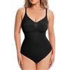 Atbuty Body da donna modellante modellante modellante per il controllo della pancia, Body Nero Perizoma, XX-Large