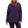 chiguomaoyi Donne Outdoor Giacche impermeabili Softshell Giacca con cappuccio Windbreak Raincoat per l'autunno inverno
