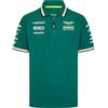 Aston Martin Aston Martin F1 2024 Men's Team Polo Shirt Green T-Shirt Uomo (Pacco da 1)