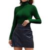 Joyshaper Maglietta a Maniche Lunghe da Donna con Collo Alto, Magliette a Maniche Lunghe con Colletto Staccabile, Top Basic, T-shirt a Maniche Lunghe, Top Sottoveste, M