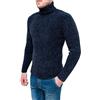 Evoga Pullover Dolcevita Uomo a Collo Alto Maglione Invernale in ciniglia
