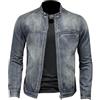 Minetom Giacca di Jeans Uomo Vintage Giubbotto Casual Denim Giubbino Slim Fit Jacket con Botonni E Tasche Primavera E Autunno