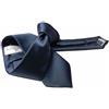 Avantgarde - Cravatta Tinta Unita Made in Italy Raso Colori a Scelta Misura Larga Fatta a Mano, Colore: Blu, 8 cm