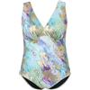 Ulla Popken Donna Costume Intero Blu Turchese 52