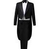 Generico Completo Smoking Uomo Elegante da Cerimonia - Giacca Coda di Rondine, Gilet, Pantaloni e Camicia - 4 Pezzi per Matrimoni, Serate di Gala, Spettacoli (Magia/Orchestra) - Taglio Classico e Moderno