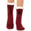 EBMORE Calzini Morbidi per Donne, Calzini Termici Antiscivolo, Calzini da Montagna Rassicuranti, Regalo Invernale, Calzini di Natale Peluche