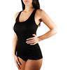 Clessidra Pacco da 3 Canotte Donna Spalla Larga in Lana Cotone Made in Italy, Canottiera Intimo Donna, Lana, Canotta Donna, Smanicato, Canottiere PT4110 (8, Nero)