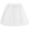 JOPHY & CO. Tutu da Adulto in Tulle Feste Danza (cod. 716) (IT, età, Taglia Unica, Regular, Bianco 40cm/6pc)
