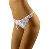 Wolbar Perizoma Femminile Basso con Ricami WB470, Bianco,M