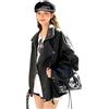 Peuignao Giubbotto Similpelle Donna Giubbino Ecopelle Giacca Similpelle Biker Giubbini Pelle Moto Leather Jacket Giacche Finta Pelle Pu Bikers Giacca Chiodo Ecopelle Giubbotti Moto Donna Primavera Nero S