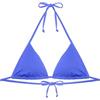 YAMAMAY - Bikini Parte Alta a Triangolo Senza Ferretto, Imbottitura Removibile, Donna, Textured, Blu Royal, monocromo