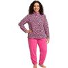 Leedya Pigiama Donna Invernale Coral - Completo Lungo Manica - Morbido e Confortevole per la Notte (Leo-Rosa TG L)
