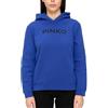 Pinko Up Felpa con Cappuccio Donna Stampa Logo su Maglia Tessuto Felpato