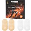pbuucover Copricapezzoli Uomo, 160 Pezzi (80 Paia) Cerotti Capezzoli Uomo Running, Invisibile Proteggi Capezzoli Running per Corridori & Atleti,Bianco e Beige