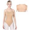 Mulnall Donne e Ragazze Camisole con Cinghia Trasversale Trasparente Donna Body da Danza Classica Ginnastica Senza Manica Leotards Balletto Body Costumi di Danza Artistica Costumi Dancewear(8A14)