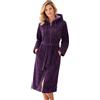 Morgenstern Accappatoio Donna Cerniera Cappuccio Bambù Cotone Microfibre Vestaglia