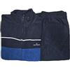 Moda Egidio Navigare Tuta-Pigiama in Pile Polar Fleece con Zip per Uomo (IT, Numero, 54, Regular, Regular, 1935 Oceano)