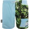 GUGGEN Mountain Costume da bagno da uomo, ad asciugatura rapida, 596, con coulisse, da spiaggia, da uomo, con motivo a righe blu e giallo
