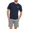 Sergio Tacchini Completo Corto da Uomo in Jersey di Cotone, Art. 95B2 Navy M