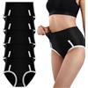 Lohhbve Donne a Vita Alta Knickers in Pizzo Bianco 5 Pack Slip Elasticizzati Full Coverage Panties Comodi Biancheria Intima Sexy