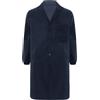 Runhomal Camicetta da lavoro uomo donna manica lunga giacca laboratorio industria camicetta da officina cappotto professionale Cosplay, Blu marino, M