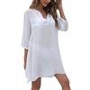 LKRSEEF Pareo Donna Mare Vestiti Estivi Vestito Curvy Completo Estivo Vestitino Copri Costume Gonna Nero Lungo Copricostume Cotone Completi Telo Moda Abbigliamento Prendisole Abito Spiaggia