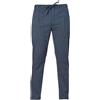 GIBLOR'S Ergos Workwear Giblor's Pantalone ENRICO da Lavoro Cuoco Cucina con Zip Regular Fit GESSATO BLU