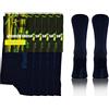 sesto senso Bambu Calze Sneakers Lunghi Donna Uomo 5 Paira Pack 43-46 Blu Scuro