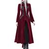 VPQILH Abito Gotico Donna di Velluto, Costume Halloween Donna Vintage Vestito con Cerniera e Ricamo Abiti, Medievale Lungo Vittoriana Palazzo Abito Principessa Vestiti Halloween Rinascimento Abiti Cerimonia