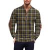 Generic DENGJIAMY Felpa con stampa a maglia da uomo alla moda taglie forti camicia autunnale manica lunga casual pullover tinta unita da uomo felpe con cerniera 1/4 alla moda, Z15 Caffè, 5XL