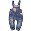 KIDSCOOL SPACE Salopette di Jeans per Bebè e Bambine,Salopette da Lavoro in Jeans,Azzurro,3-4 Anni