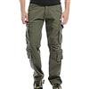 WTW Men's Winter Fleece Lined Cargo Pants Multi Pockets Casual Work Camouflage Combat Trousers