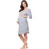 Italian Fashion Camicia da Notte Parto Ospedale | Vestaglia Donna Ospedale | Camicia da Notte Parto | Pigiama Premaman con Bottoni | Vestiti Premaman S-XXL