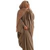 RUIG Abito da Donna Preghiera Musulmana Abaya Abito Iislamico Maxi Caftano Africano Turchia Islam Dubai Turchia a Figura Intera