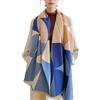 LumiSyne Invernale Sciarpa Scialle In Cashmere Per Donna Uomo Motivi Geometriche Blocchi Di Colore Pashmina Sciarpe Con Nappa Spessa Lungo Sciarpa Da Collo Morbida Calda Wrap Stole