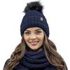 Vivisence Cappello Invernale da Donna con Pompon Realizzato in Filato Morbido E Caldo con Fodera Interna in Pile Antistatico vestibilità Comoda Ideale per l'inverno