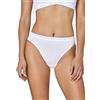 Sloggi 100 Tai, Offerta 4-6-8 Pezzi, Slip Donna 24/7 100 Tai, Slip Donna Midi in Cotone (8 Pezzi Bianco, 2)