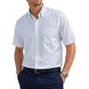 Cassera Camicia Uomo Manica Corta 100% Cotone Unica MOD.Free Botton Down