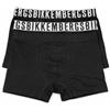 BIKKEMBERGS UNDERWEAR 3 Boxer Uomo Elastico Esterno BKK003T (IT, Testo, XL, Regular, Regular, Standard, Nero)