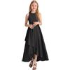 Dasongff Abito da cerimonia vintage da bambina, abito da bambina, anno 50, cocktail, scollo a pizzo, abiti da sera, cocktail, Natale, matrimonio, senza maniche, linea 3-14 anni