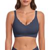 WOWENY Reggiseno da donna senza ferretto, imbottito, senza ferretto, push up bustier bralette Soft Comfort, senza cuciture